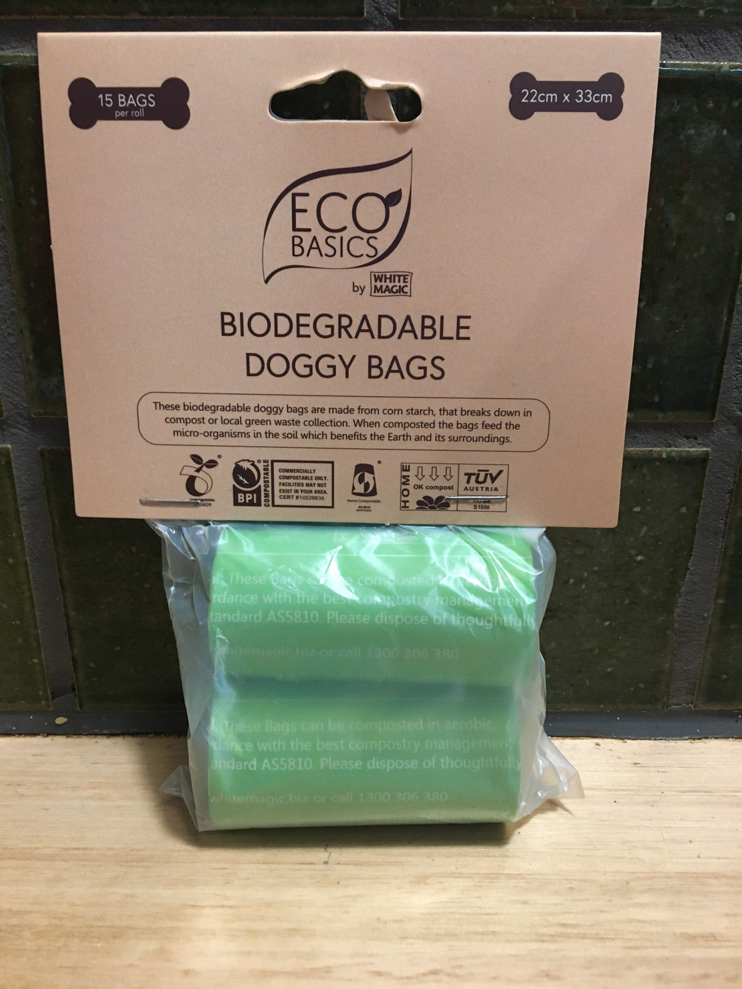 Eco Basics Biodegradable Doggy Bags 15pk