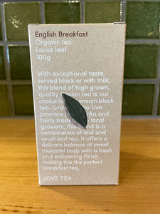 Love Tea Organic English Breakfast Tea Loose Leaf 100g