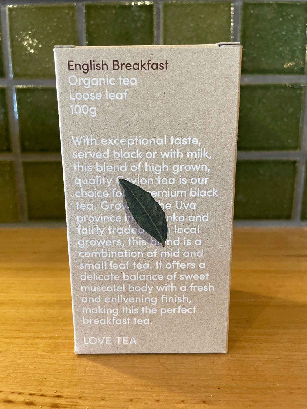 Love Tea Organic English Breakfast Tea Loose Leaf 100g
