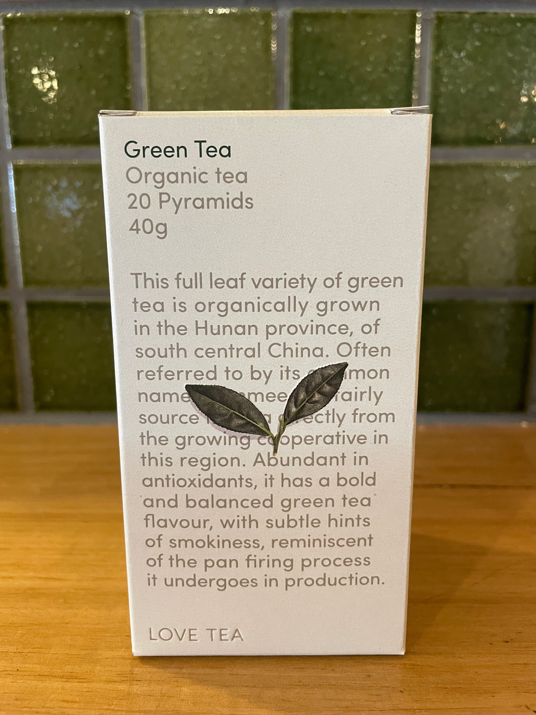 Love Tea Organic Green Tea 20pk 40g