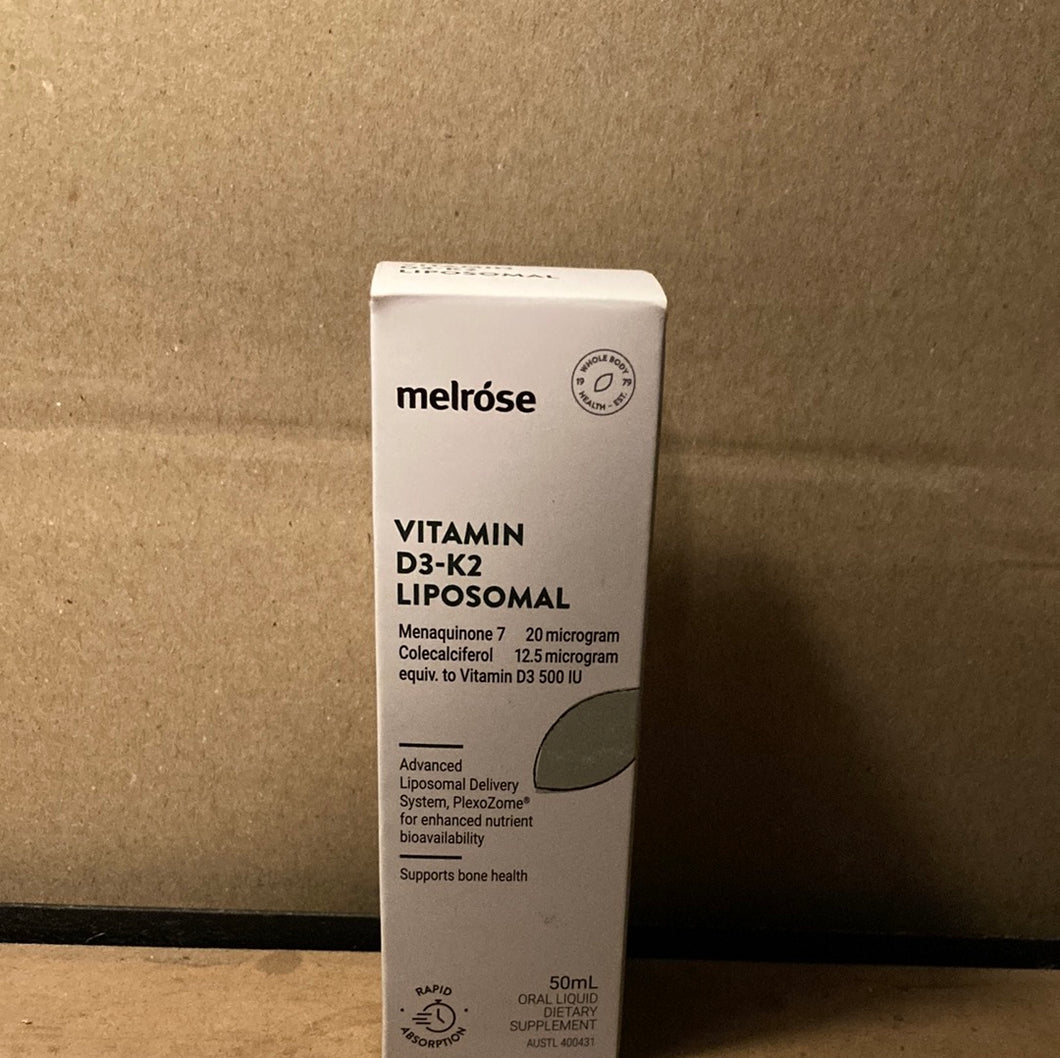 Melrose Liposomal Vitamin D3-K2 Oral Liquid 50ml