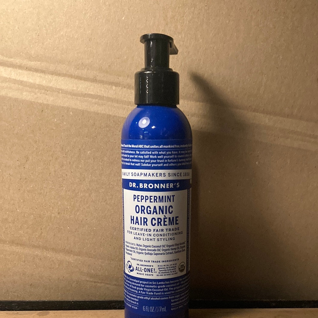 Dr Bronner's Hair Creme Peppermint 177ml