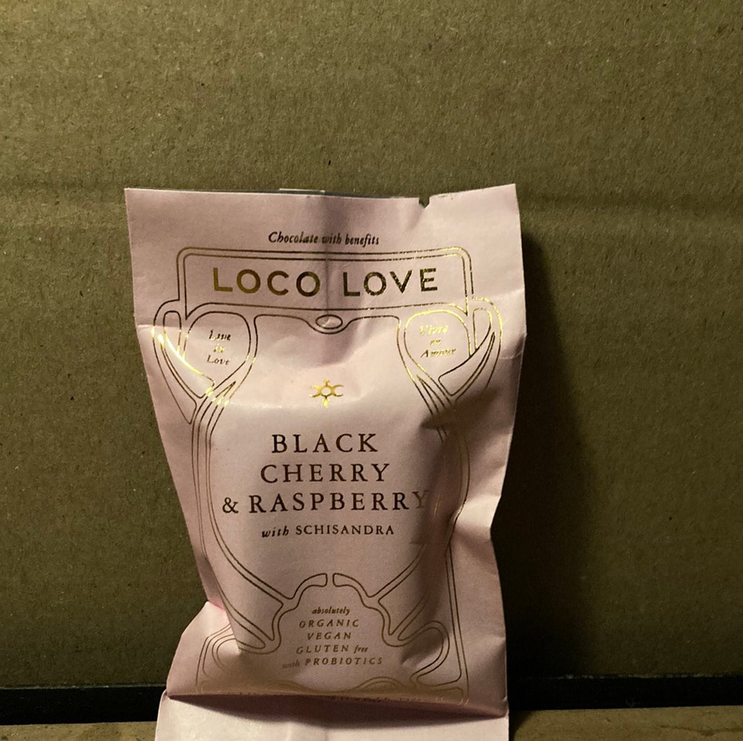 Loco Love Black Cherry & Raspberry Chocolate 30g