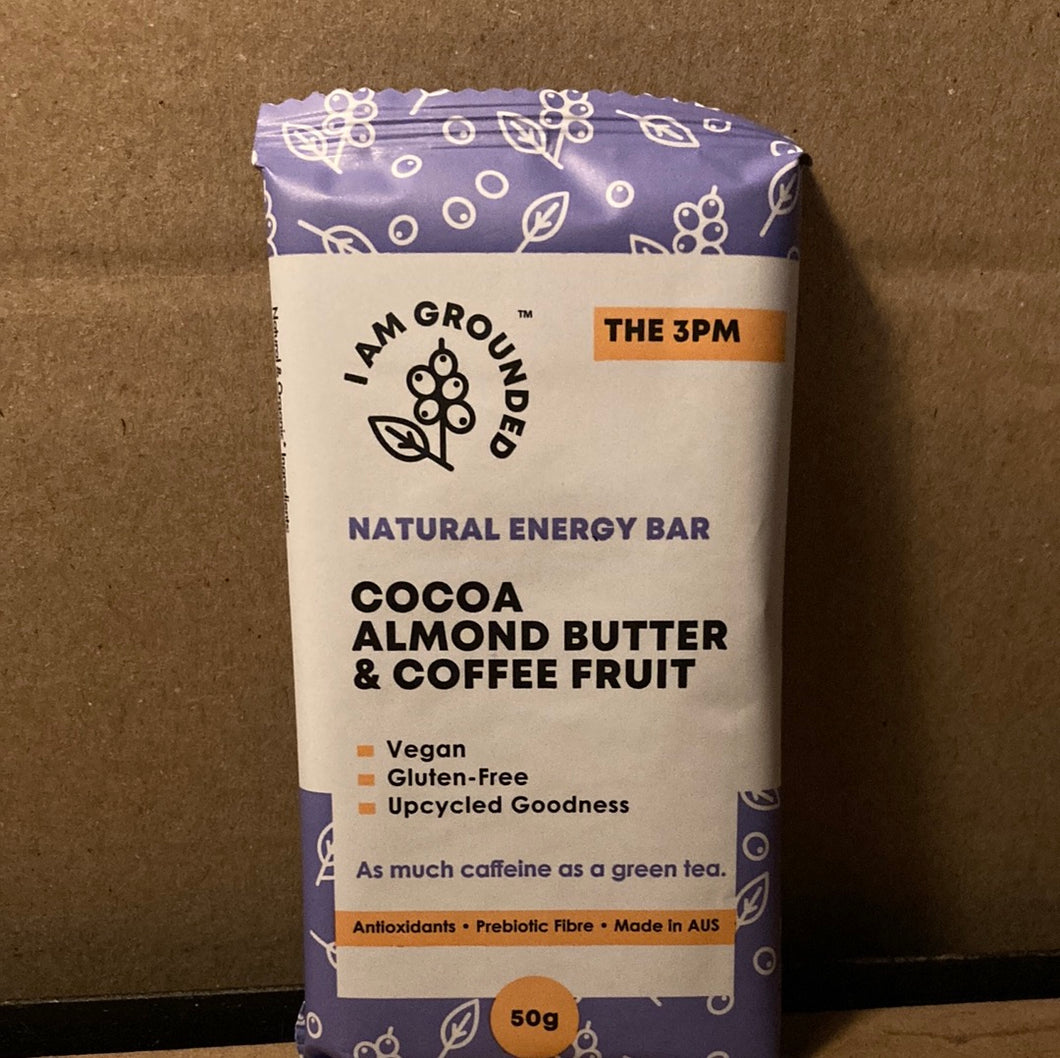 I am Grounded Cocoa Almond Butter & Coffee Fruit Energy Bar 50g
