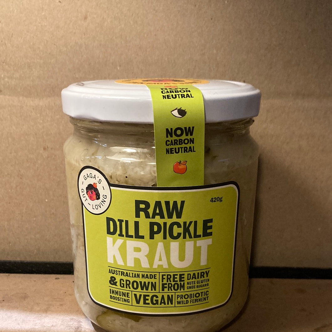 Gaga's Fermented Veg Dill Pickle Kraut 500g