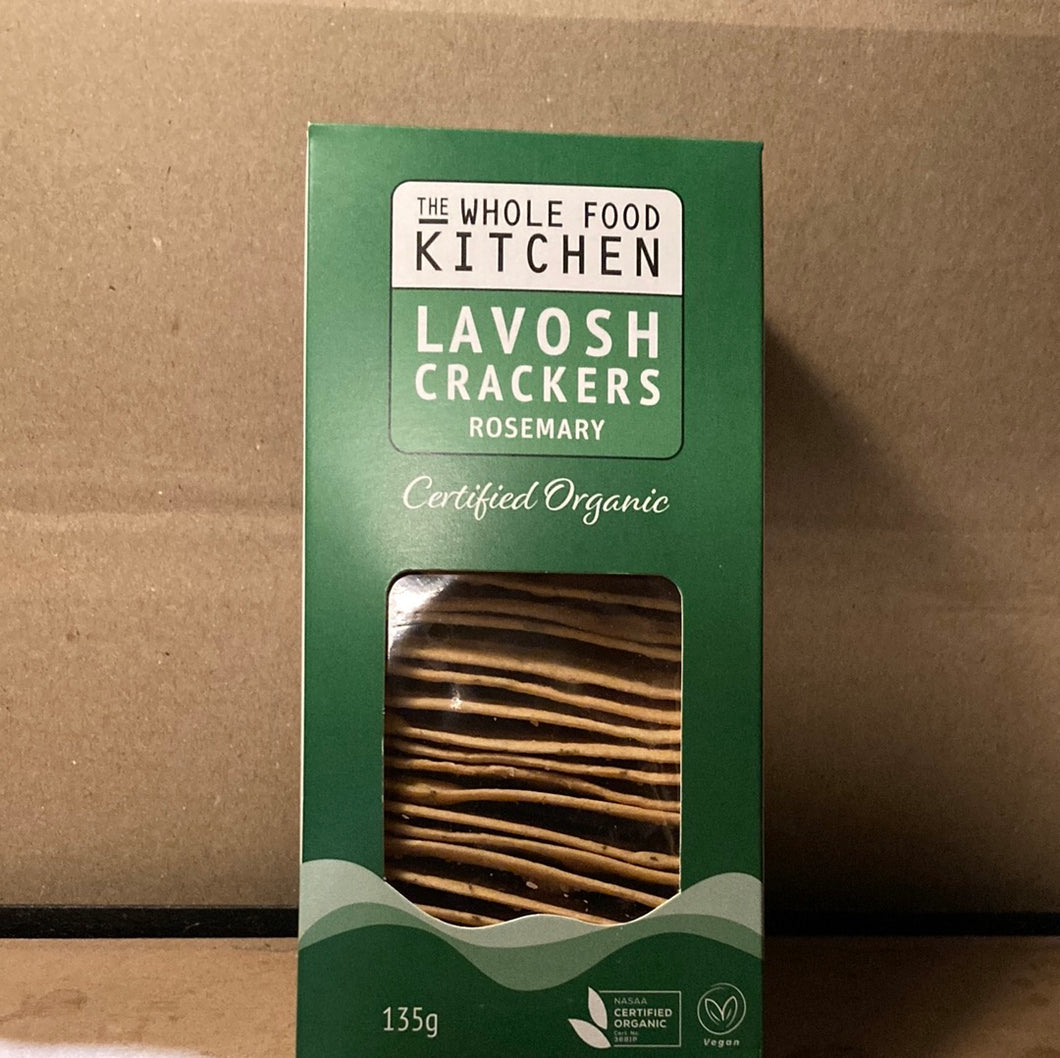 The Whole Food Kitchen Lavosh Crackers Rosemary 135g