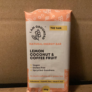 I am Grounded Lemon Coconut & Coffee Fruit Energy Bar 50g
