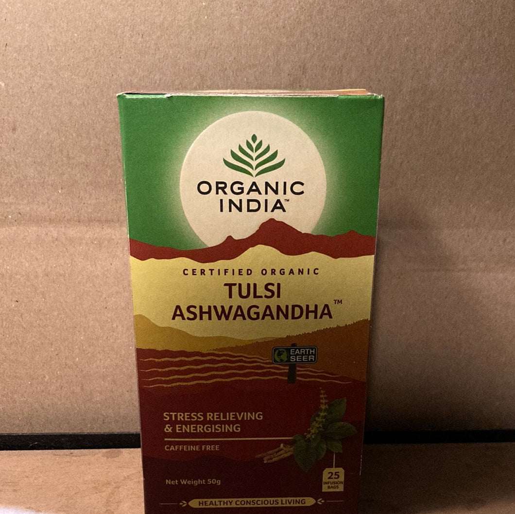 Organic India Tulsi Ashwagandha Tea Bags 25pk