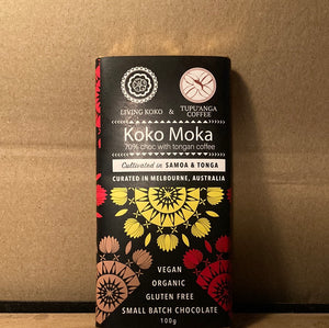 Living Koko Koko Moka 70% Choc w/Tongan Coffee 100g