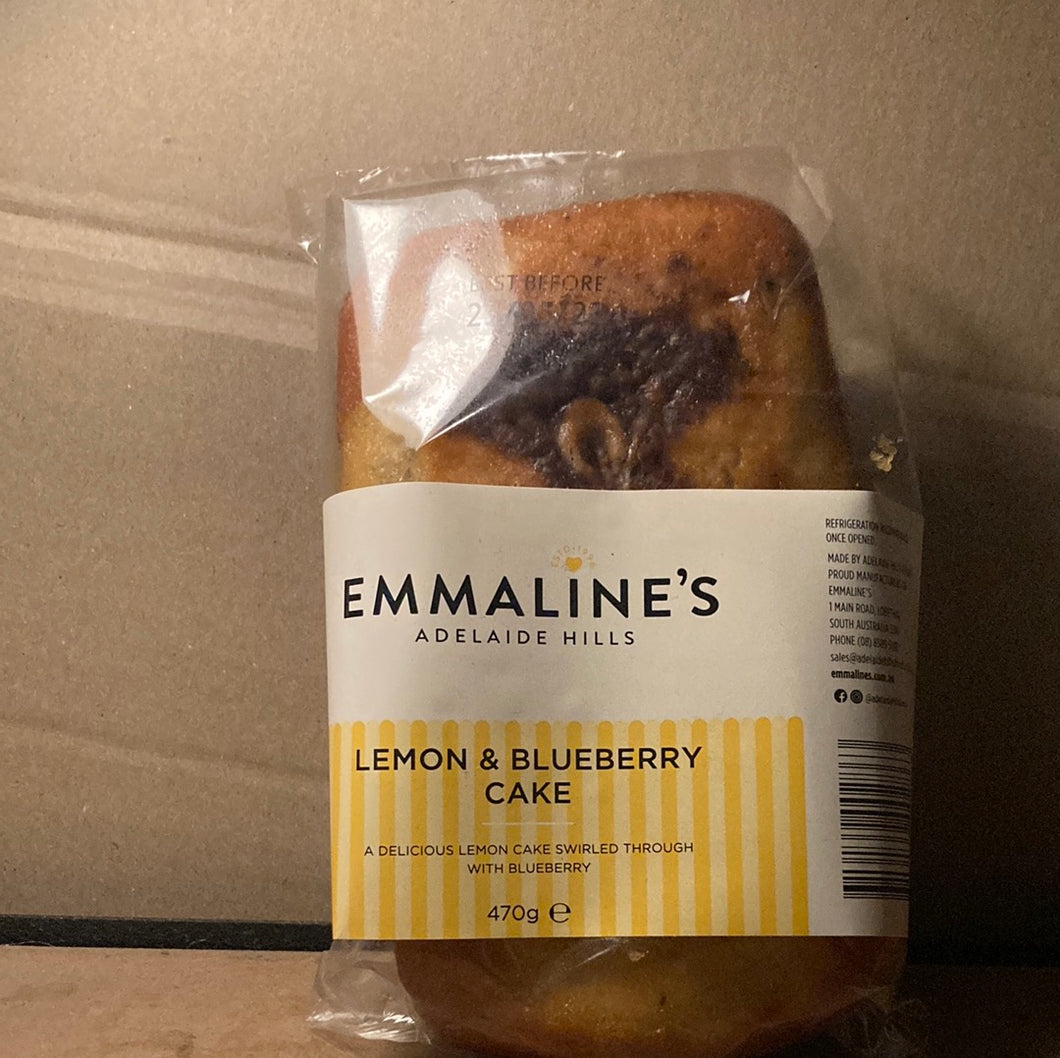 Emmaline's Adelaide Hills Lemon & Blueberry Cake 470g
