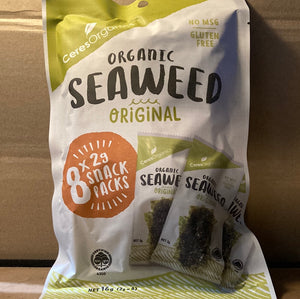 Ceres Seaweed Snack Organic 30g (6x5g) Original