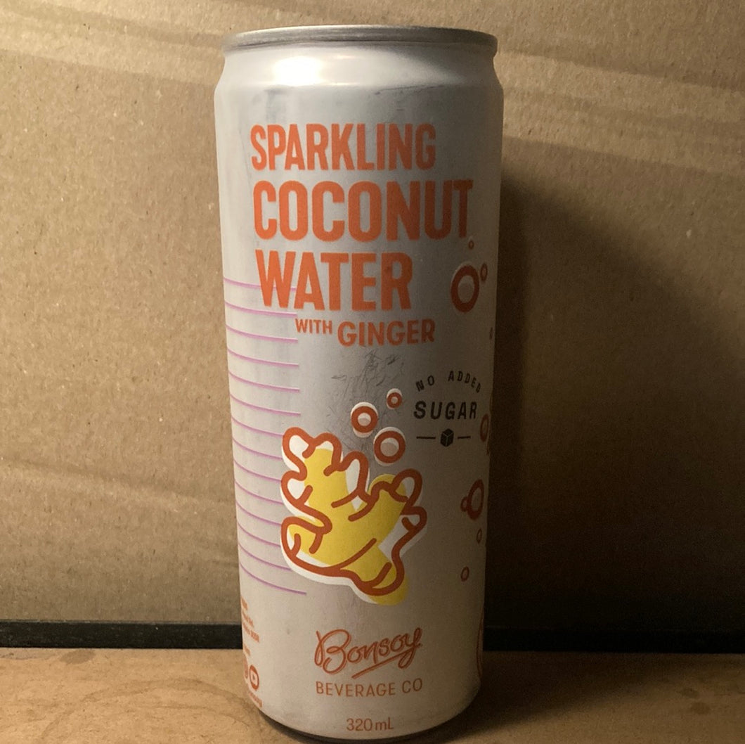 Bonsoy Sparkling Coconut Water with Ginger