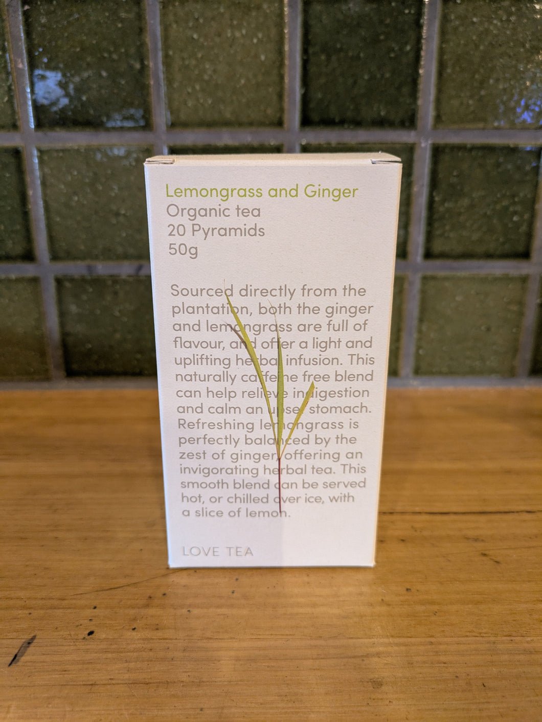 Love Tea Organic Lemongrass & Ginger Tea 20pk 50g