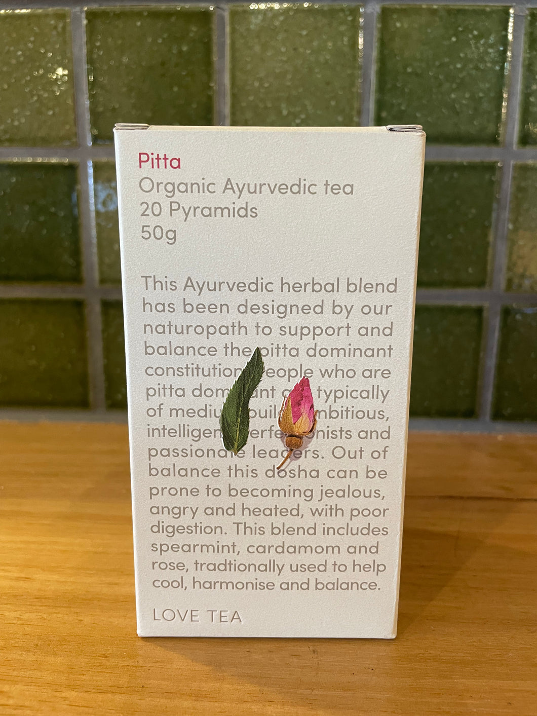 Love Tea Organic Pitta Ayurvedic Tea 20pk 50g