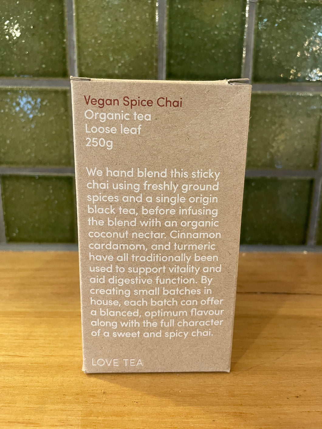 Love Tea Organic Vegan Spice Chai Tea Loose Leaf 250g