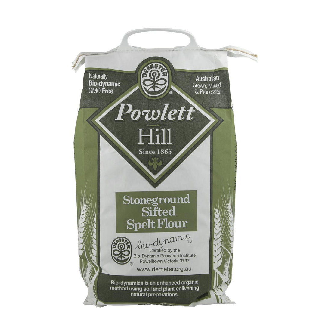 Powlett Hill Flour Spelt Stoneground Sifted 5kg [BULK PREORDER]