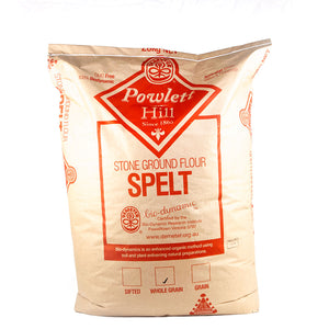 Powlett Hill Flour Spelt Stoneground Whole 20kg [BULK PREORDER]