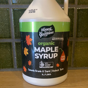 Honest To Goodness Organic Maple Syrup 1L