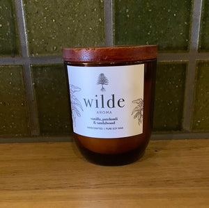 Wilde Aroma Candle Vanilla, Patchouli and Sandlewood