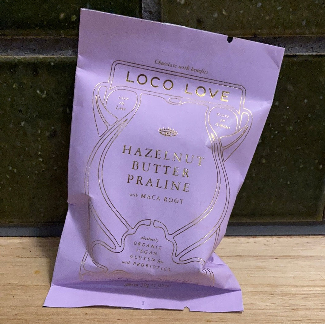 Loco Love Hazelnut Butter Praline Chocolate 30g