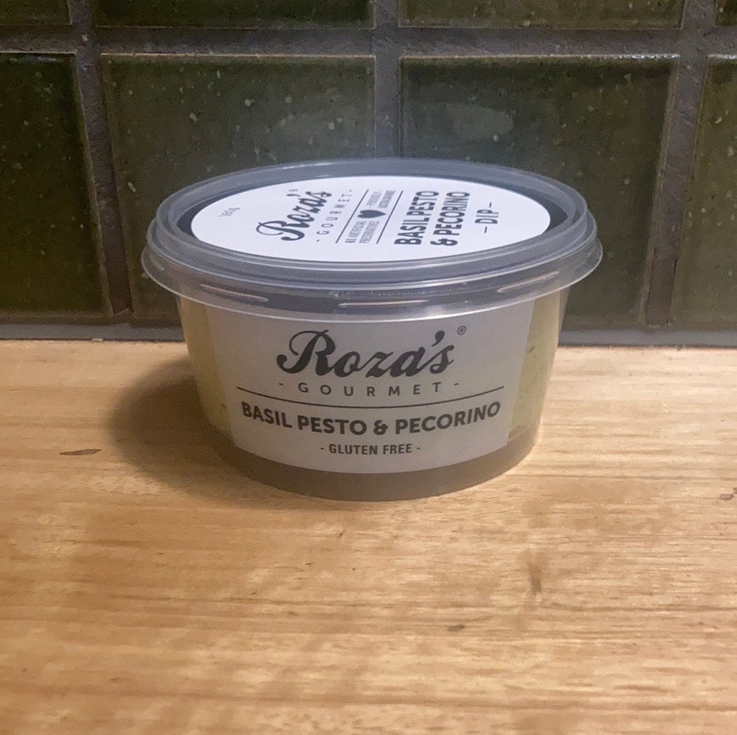 Roza's Gourmet Dip Basil Pesto & Pecorino 160g