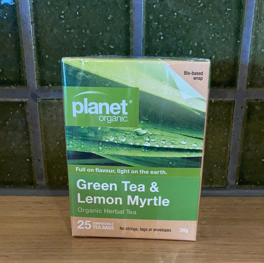 Planet Organic Green Tea & Lemon Myrtle 25's
