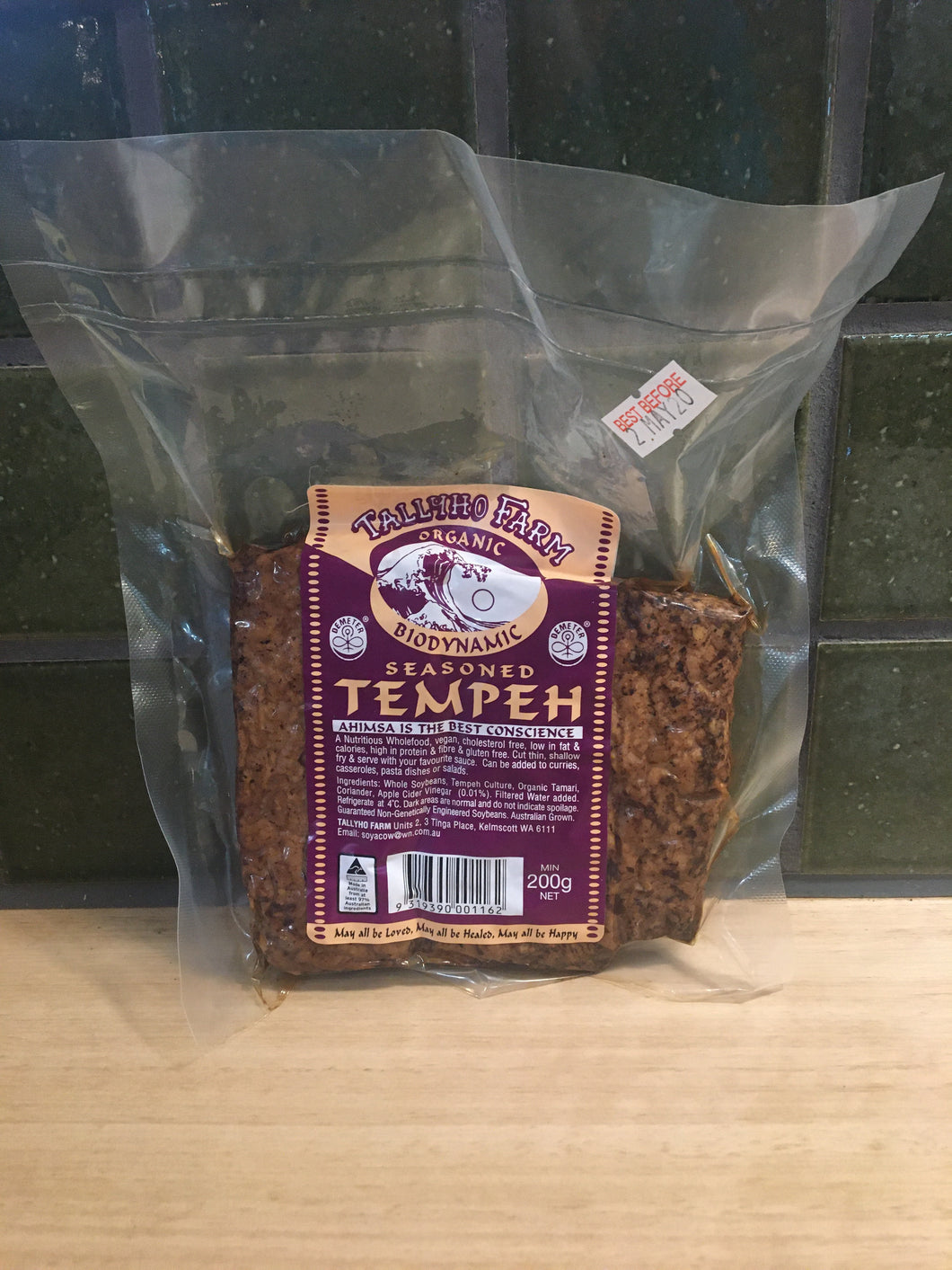 Tallyho Tempeh Seasoned 200g