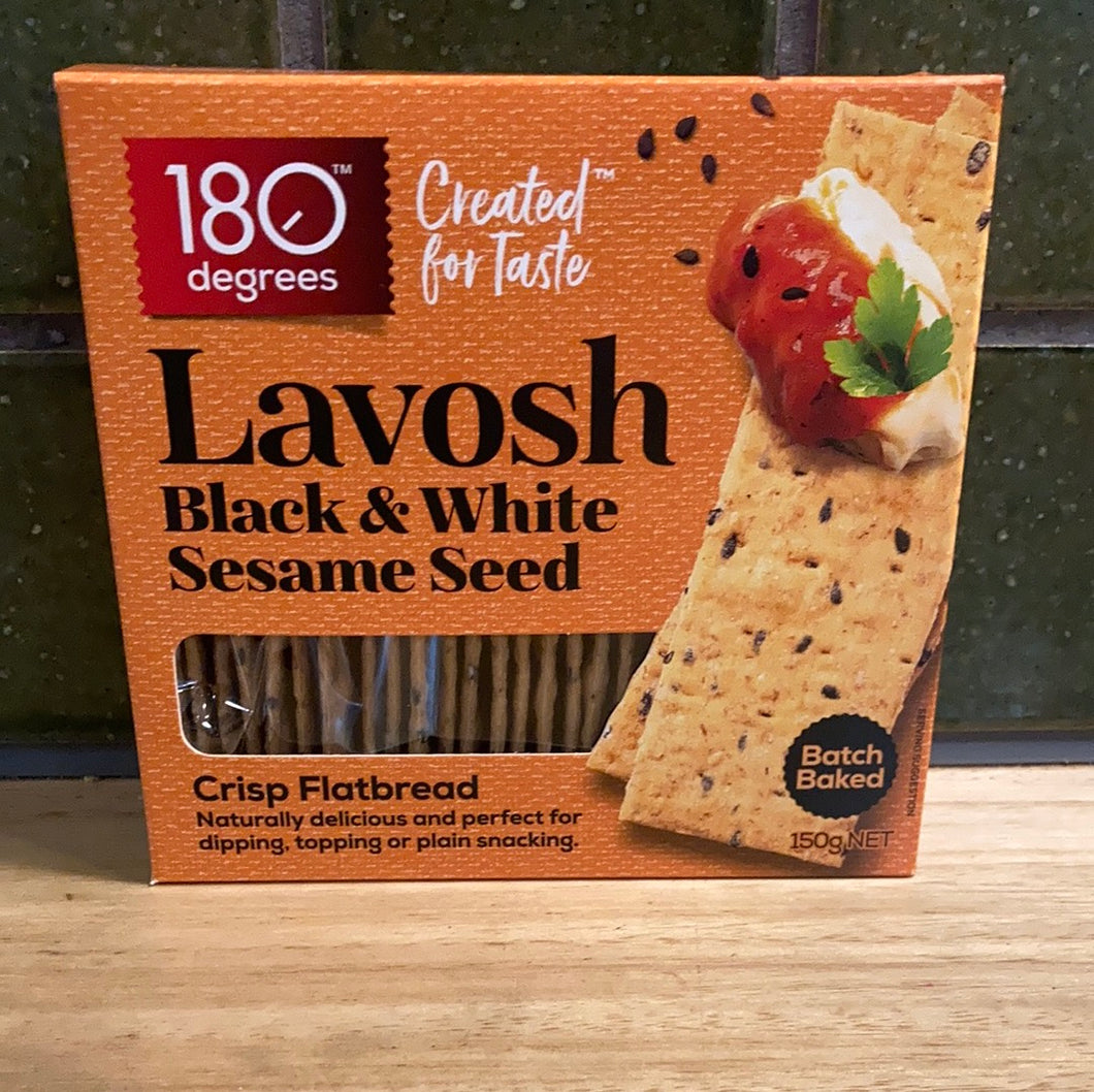 180 Degrees Lavosh Black and White Sesame 150g
