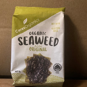 Ceres Seaweed Snack Organic Original 5g