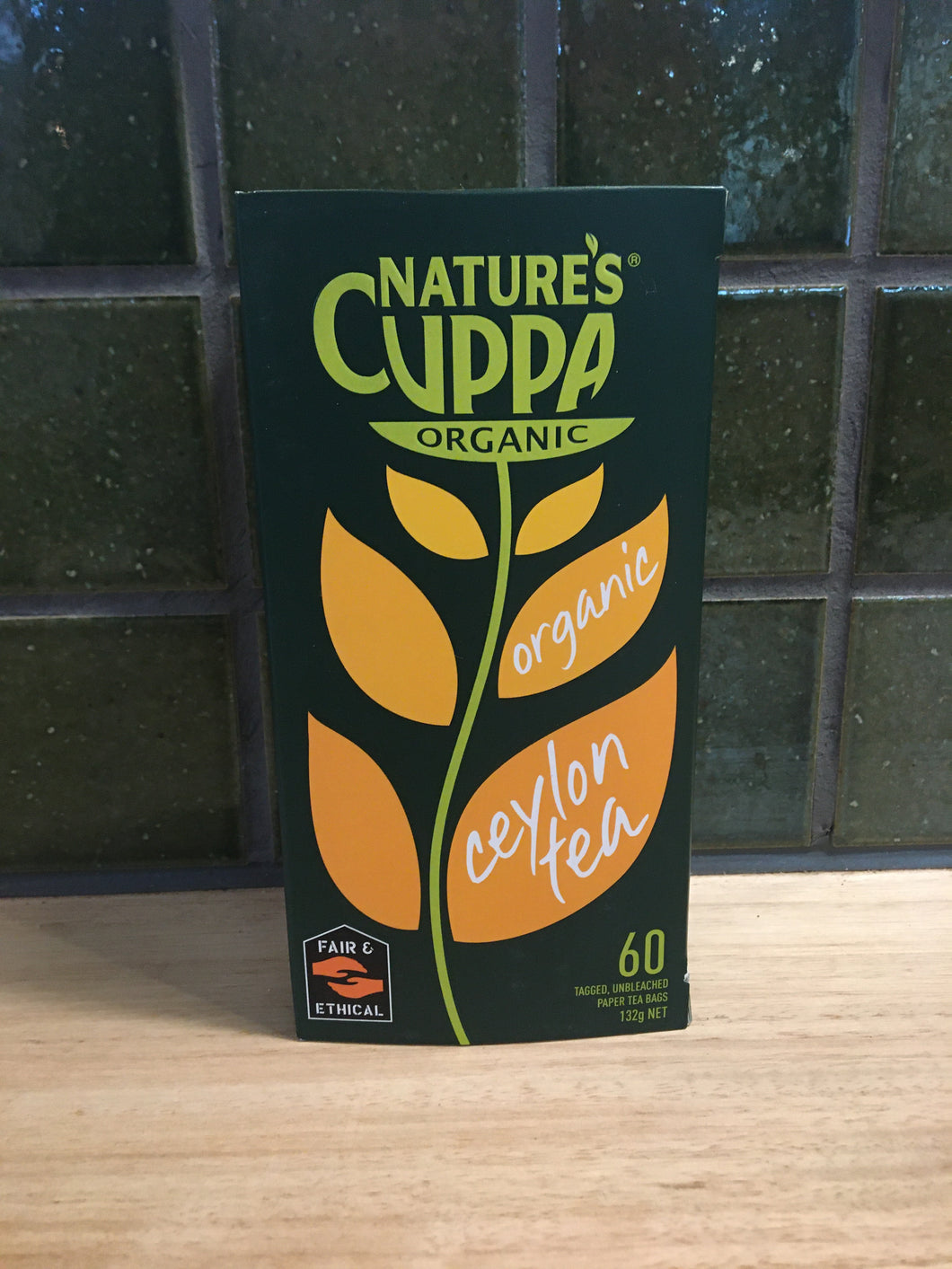 Nature's Cuppa Organic Ceylon Tea 60pk