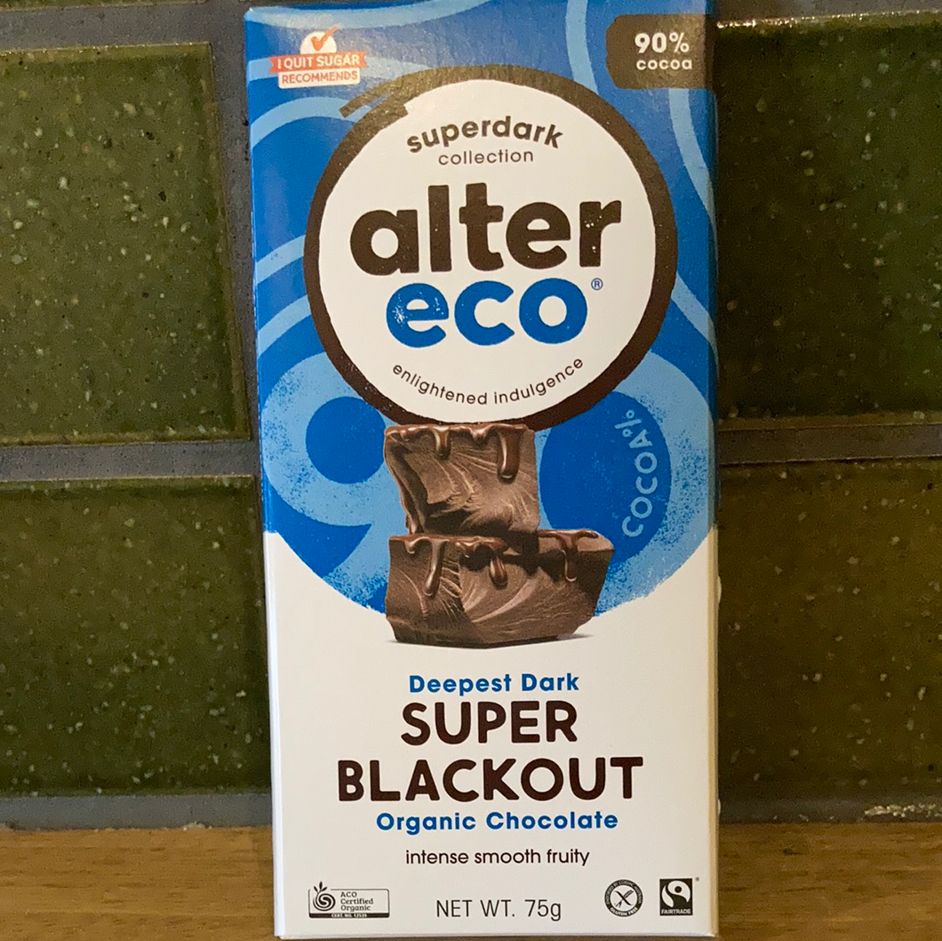 Alter Eco Chocolate Block Super Blackout 80g