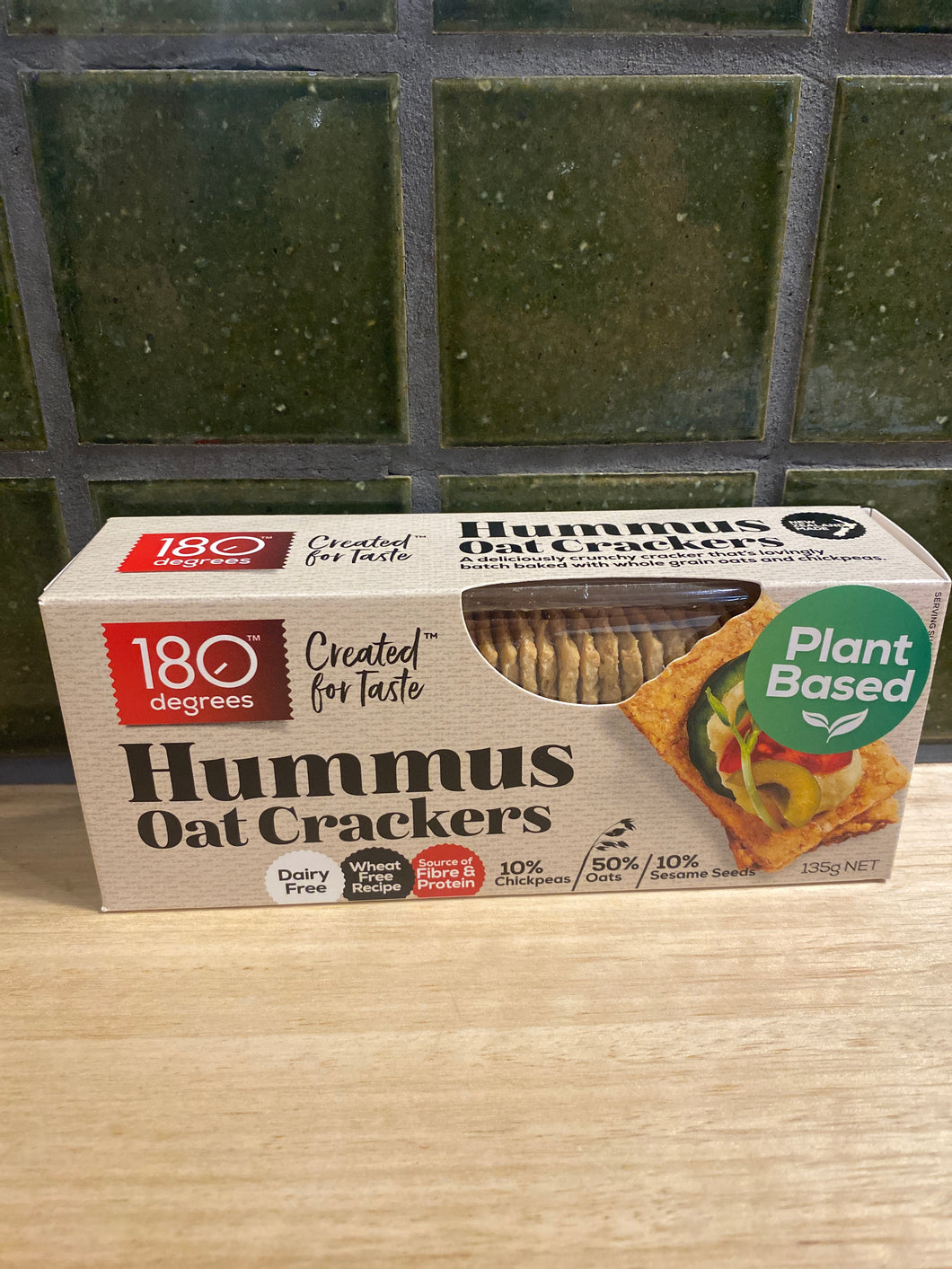 180 Degrees Oat Crackers Hummus 135g