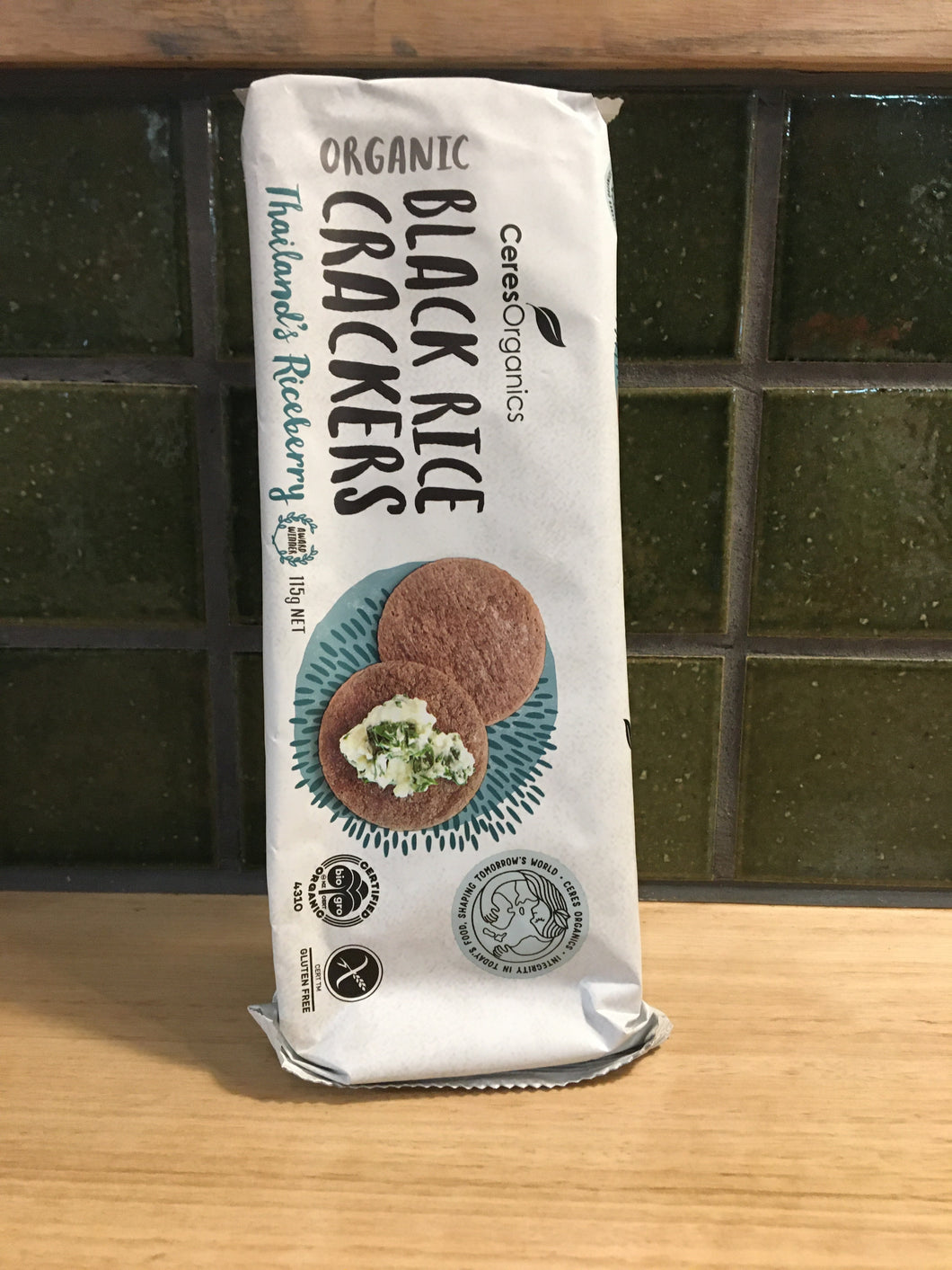 Ceres - Black Rice Crackers - Thailand's Riceberry 115g