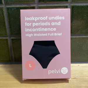 Pelvicare Leakproof Underwear Black High Waisted Size L