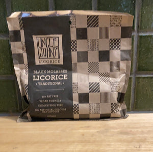 Uncle John's Licorice Black 300g