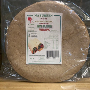 Natureen Organic Rye Flour Wraps Stone Ground 220g