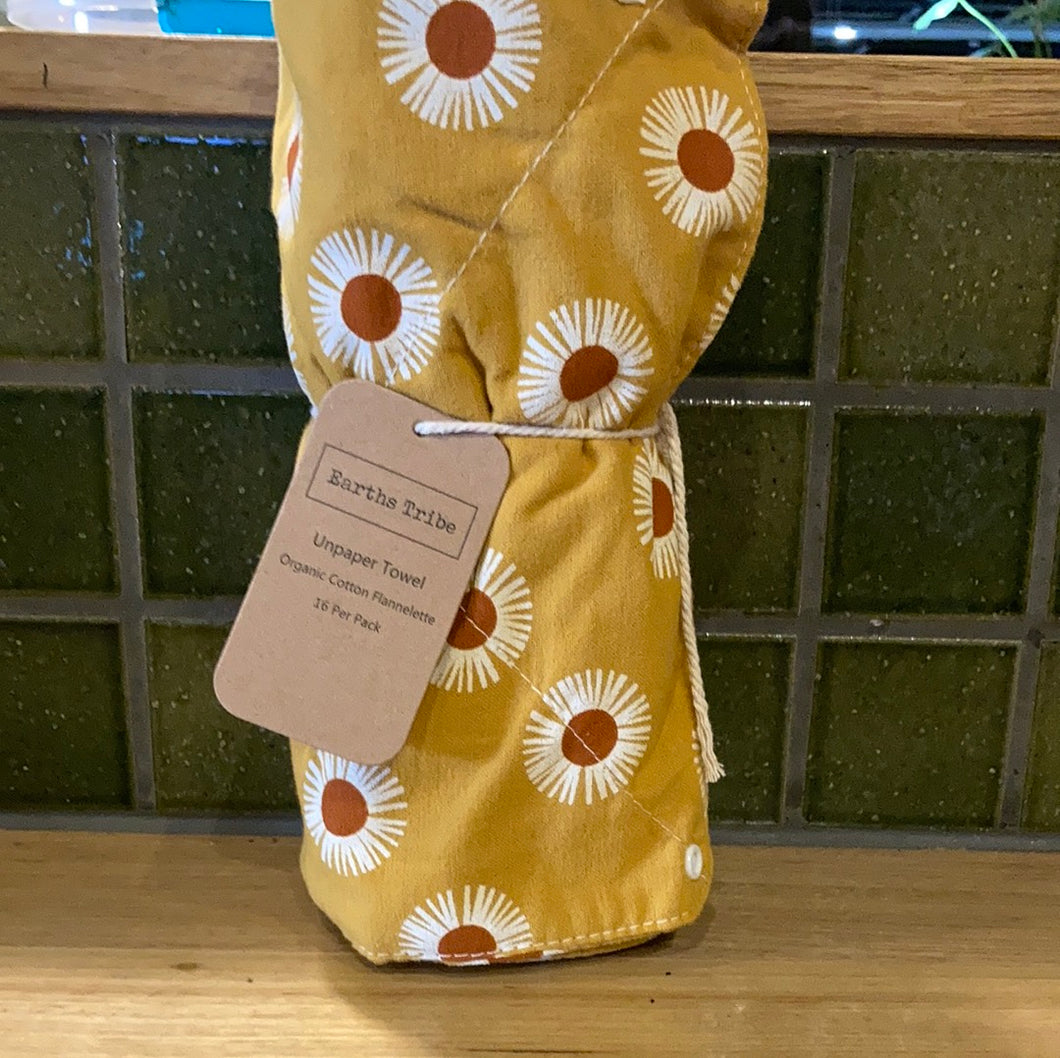 Earths Tribe Unpaper Towel Yellow 16pk