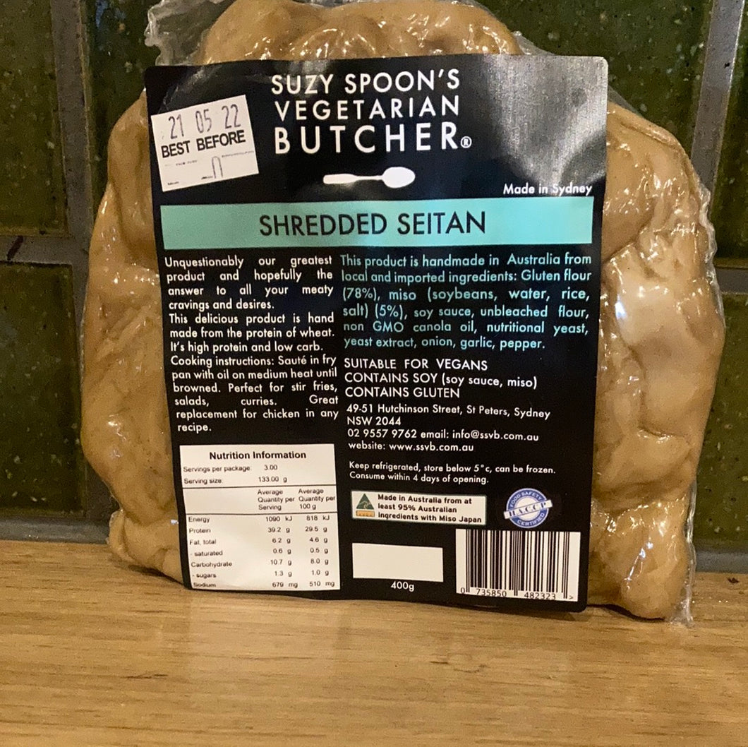 Suzy Spoon's Vegetarian Butcher Shredded Vegan Chicken 400g