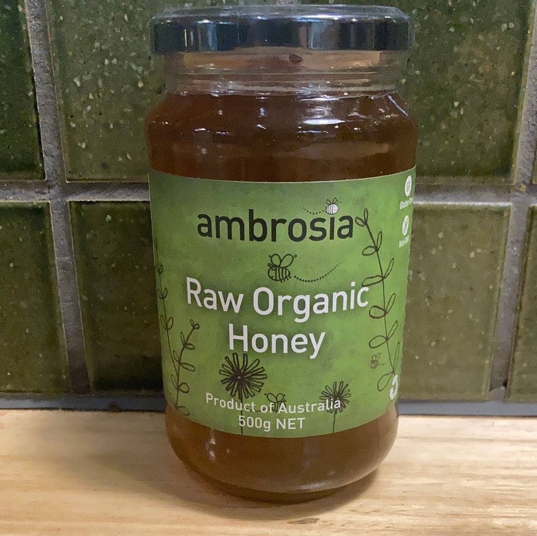 Ambrosia Raw Honey Organic 500g