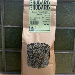 Organic French Green Lentils 500g