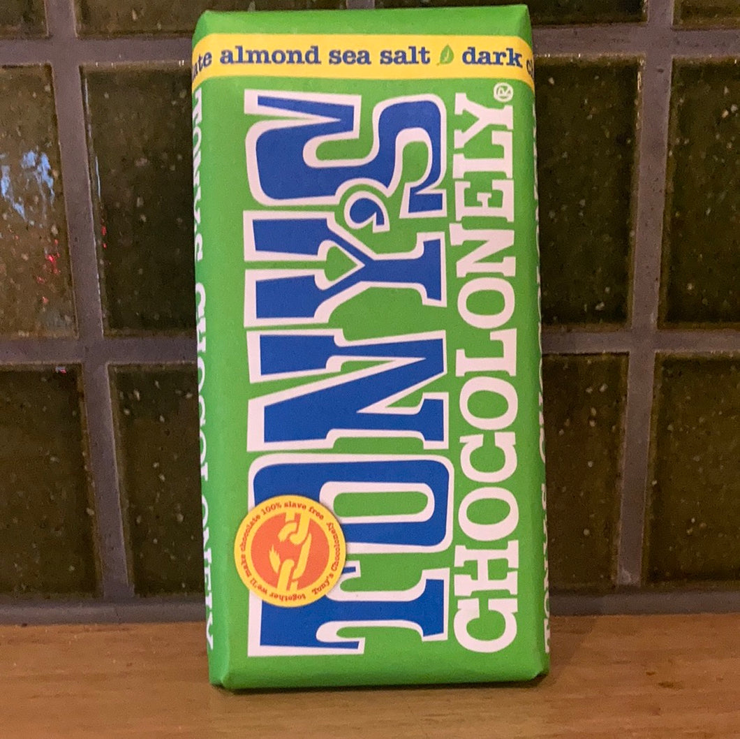 Tony's Chocolonely Dark Almond Sea Salt 180g