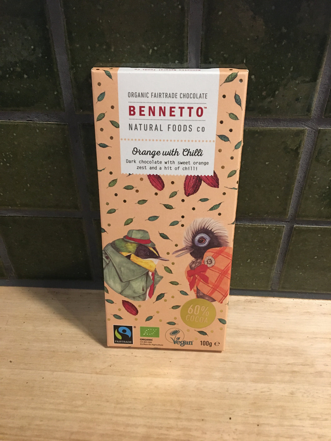 Bennetto Dark Chocolate Orange Chilli 100g