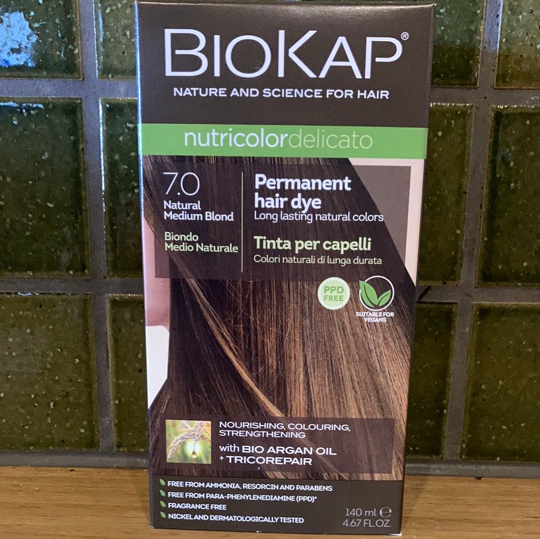 Biokap Nutricolour Hair Dye Natural Medium Blond 140ml