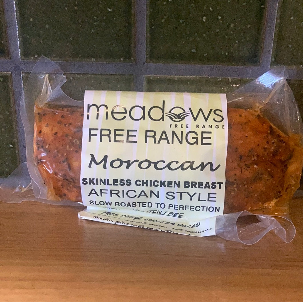 Meadows Free Range Skinless Chicken Breast Moroccan 220g