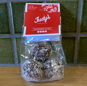 Judy's Organic Raw Energy Balls Cranberries and Goji