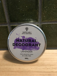 Earth Lab Natural Deodorant Lavendar 100g
