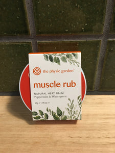 The Physic Garden Muscle Rub Peppermint & Wintergreen 50g