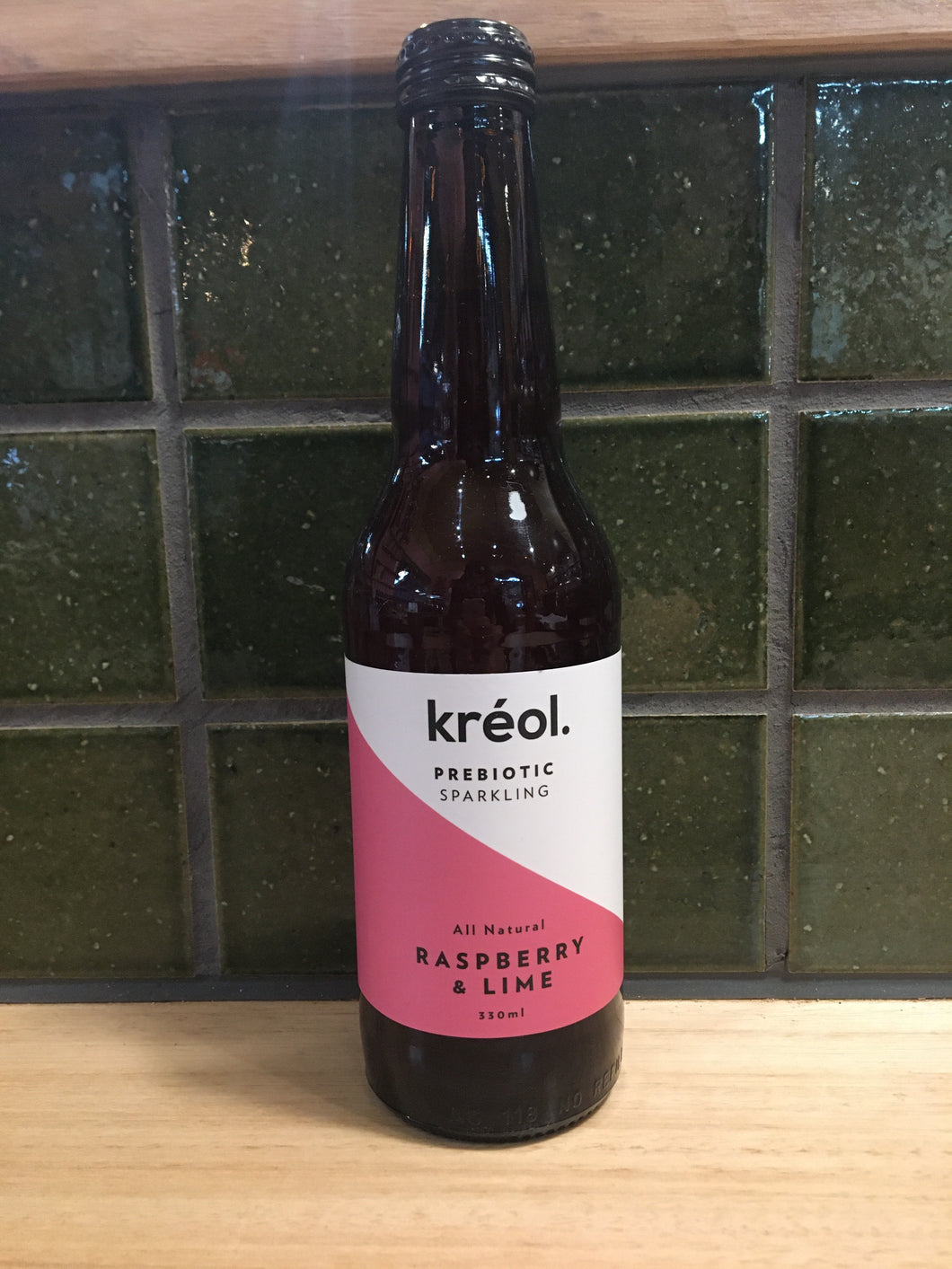 Kreol Probiotic Sparkling Drink Raspberry & Lime Can 330ml
