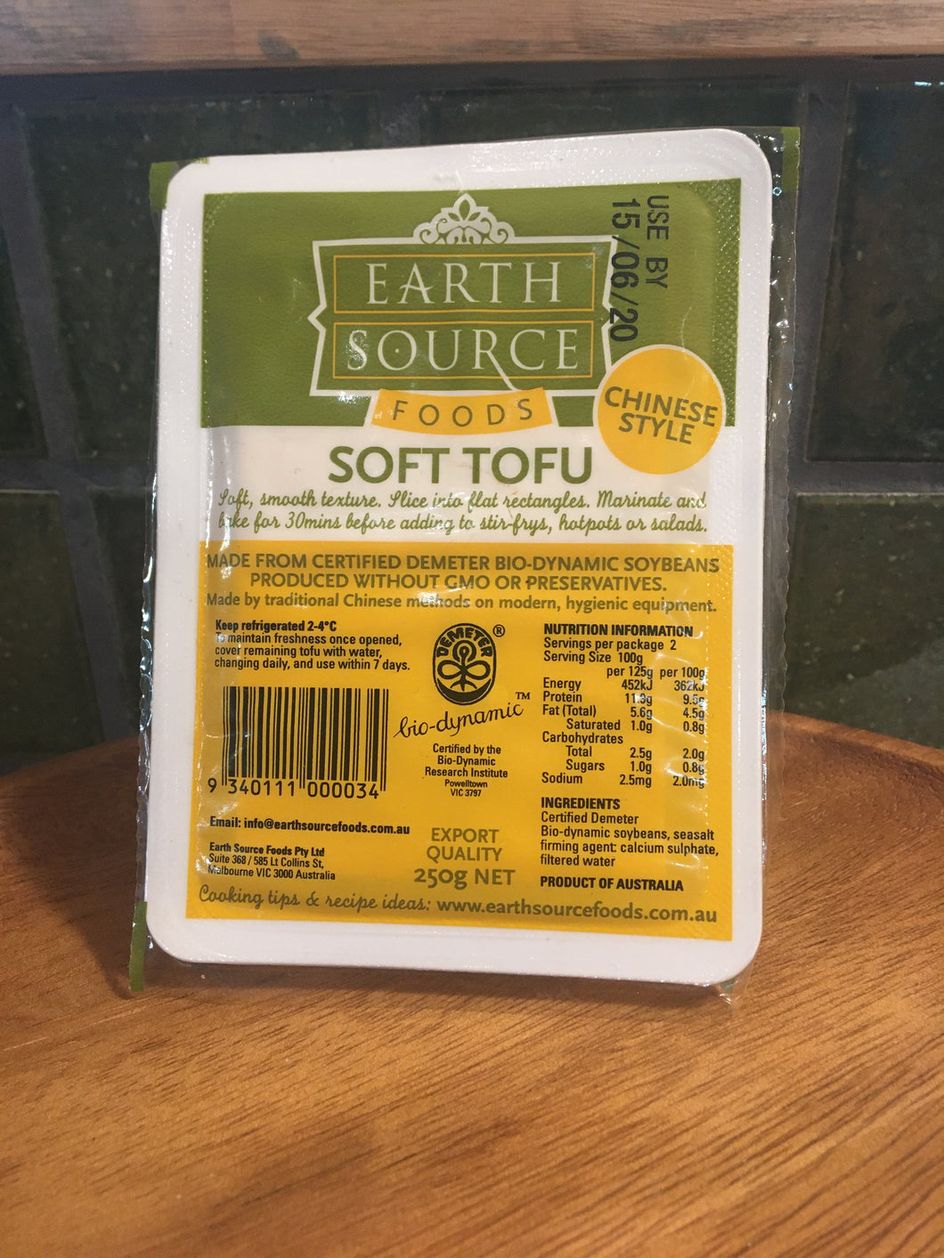 Earth Source Soft Tofu 250g