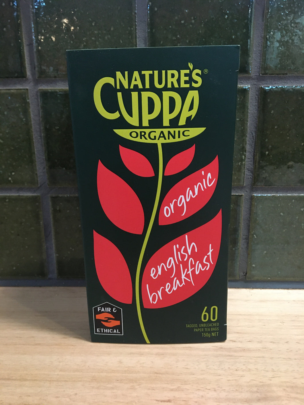Nature's Cuppa Organic English Breakfast Tea 60 Pk